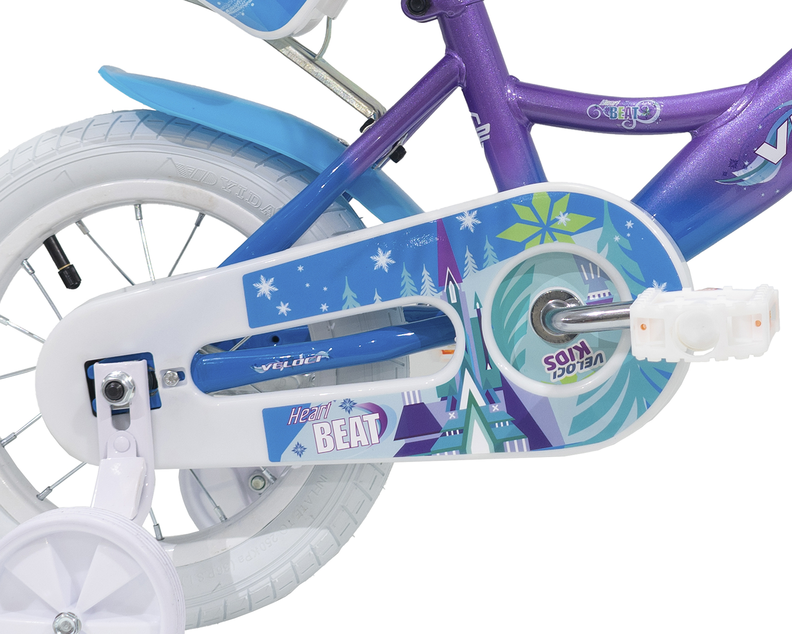 Foto 5 | Bicicleta Veloci Heart Beat Rodada 12 Morado