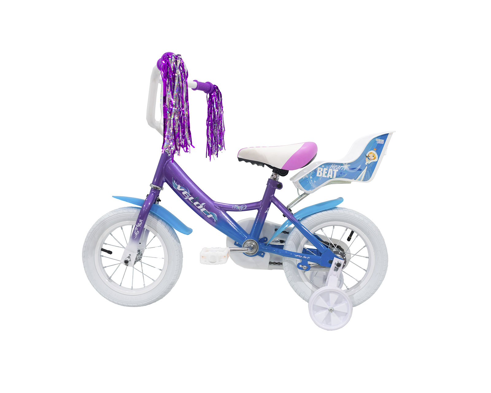 Foto 8 | Bicicleta Veloci Heart Beat Rodada 12 Morado