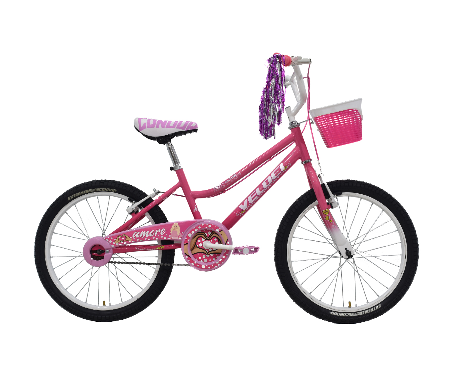 Bicicleta Veloci Amore City Rodada 20 Rosa