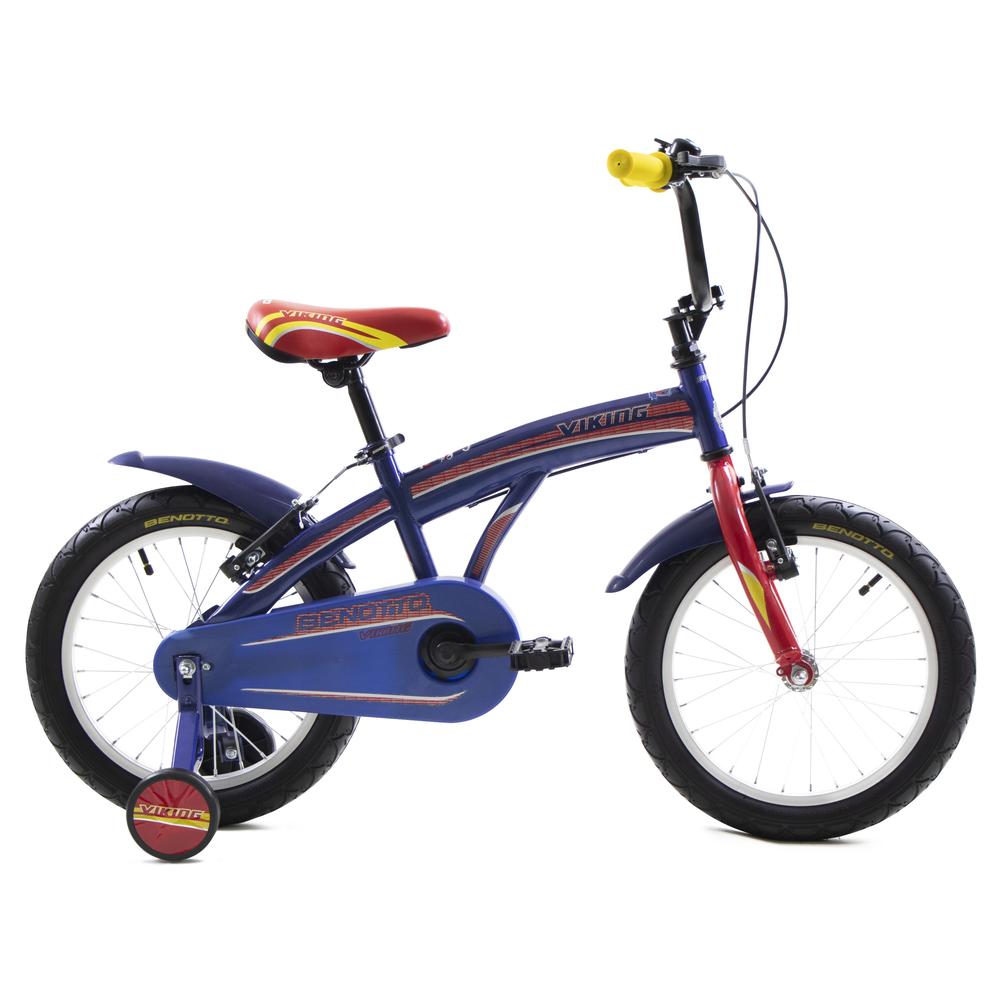 Bicicleta Benotto Infantil Viking R16 Acero 1v. Azul Brillante/rojo Niño $3,289