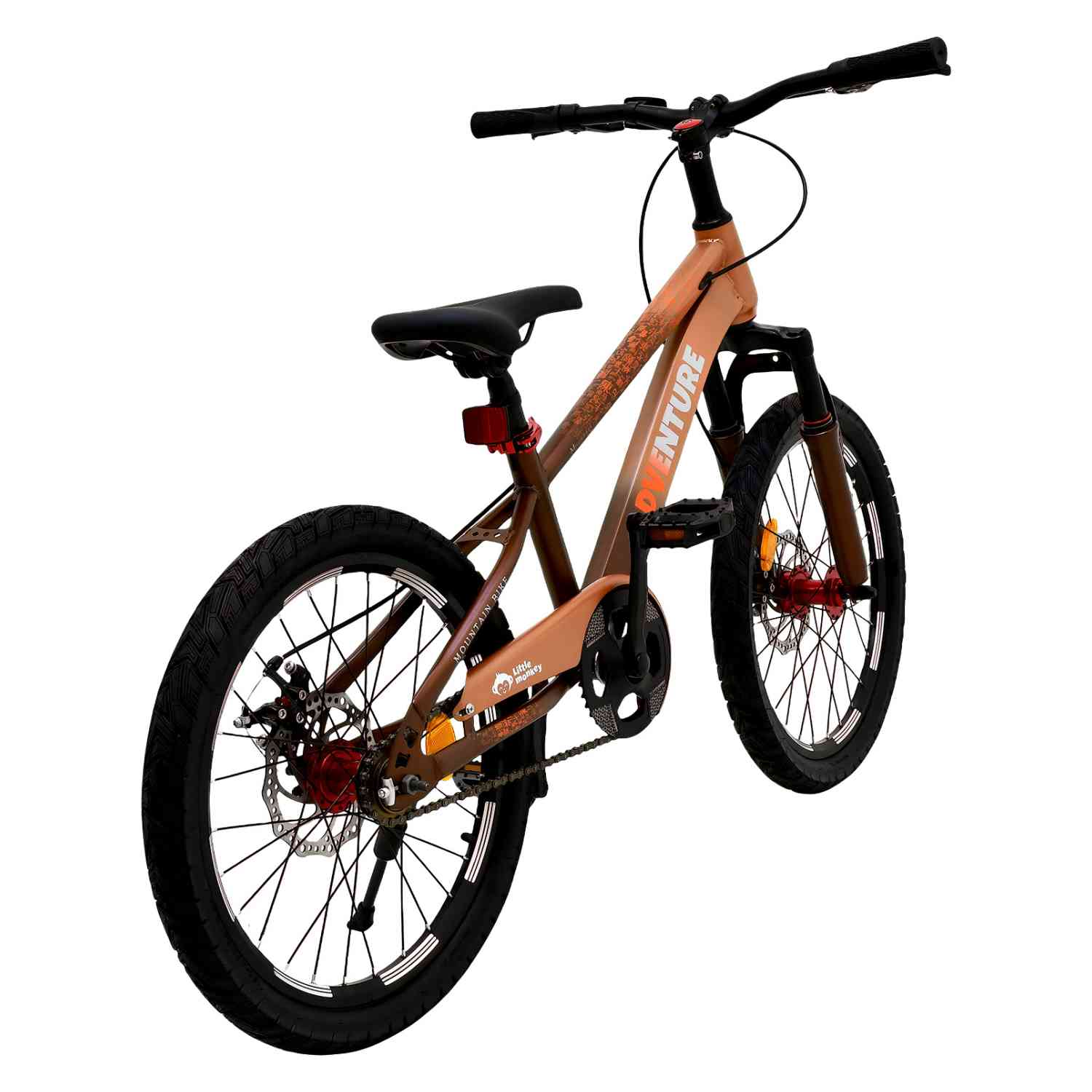 Foto 5 pulgar | Bicicleta Infantil Little Monkey 20" Naranja