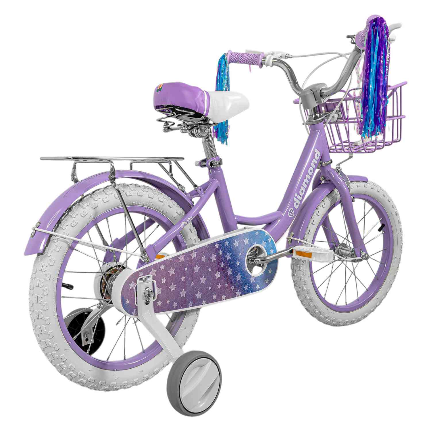 Foto 5 pulgar | Bicicleta Infantil Morada Niña Rodada 16 Con Canasta