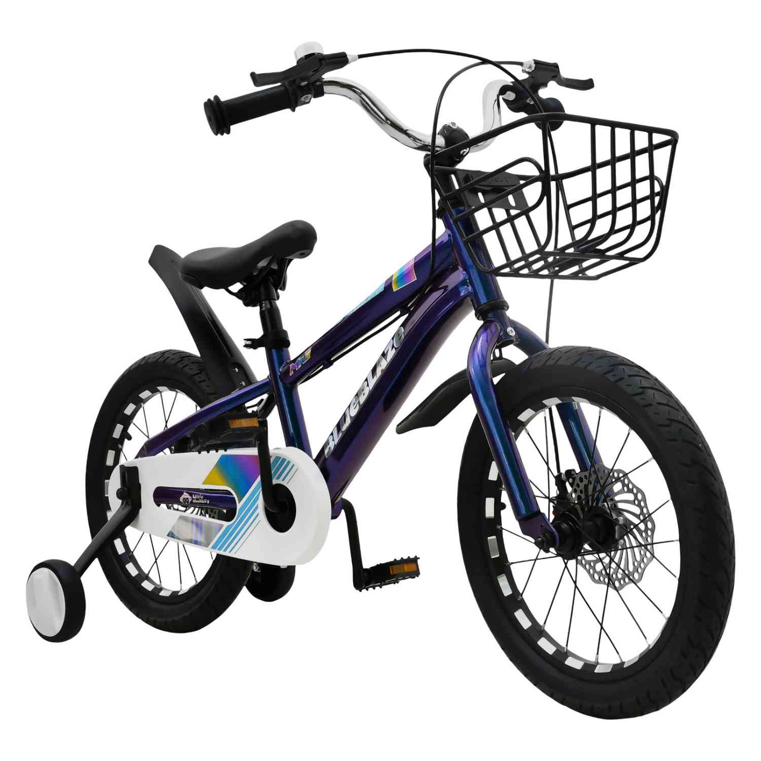 Bicicleta Infantil Niños Azul Rodada 16 Ruedas Entrenamiento Azul