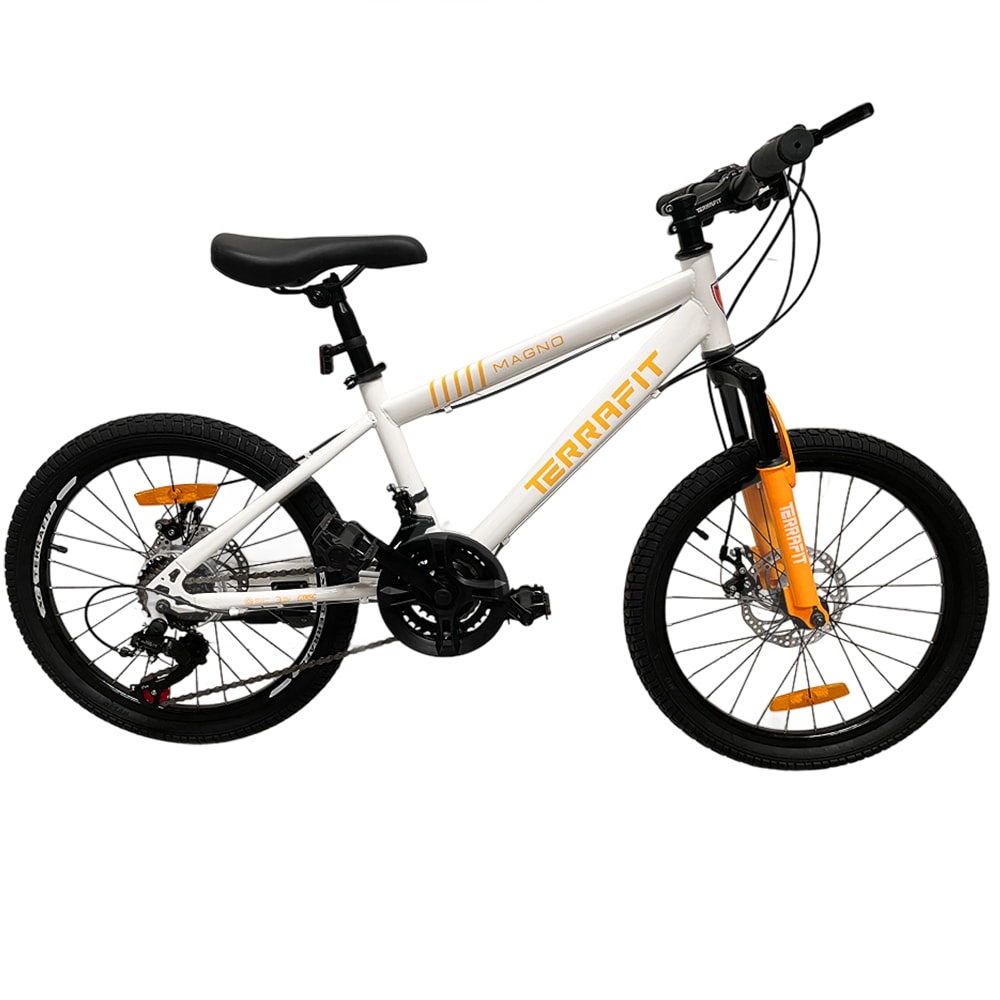 Bicicleta Infantil Terrafit Magno R20 Acero Inoxidable 21v Color Blanco $3,428