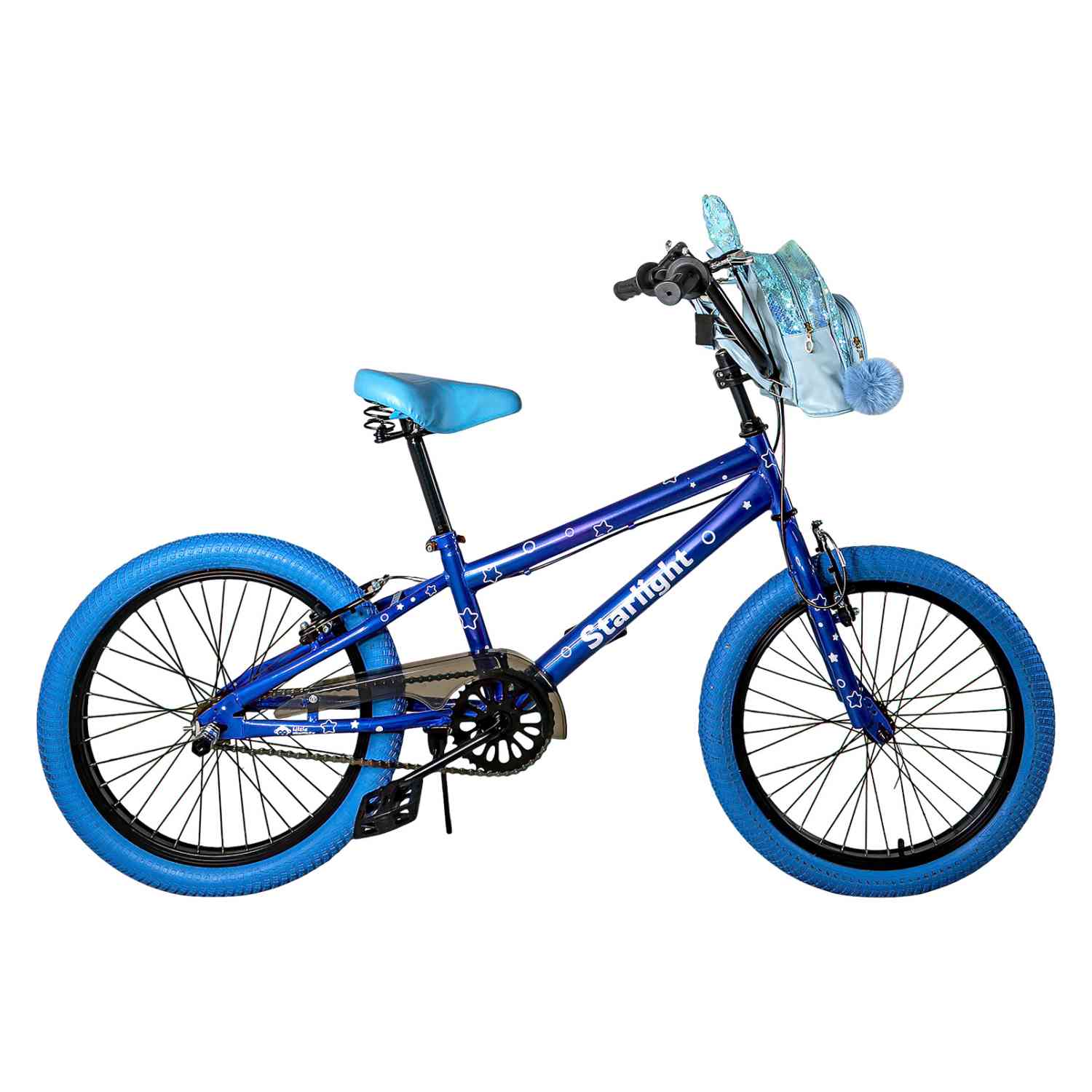 Foto 2 | Bicicleta Infantil Rodada 20 Niños Bici Starlight Color Azul Little Monkey