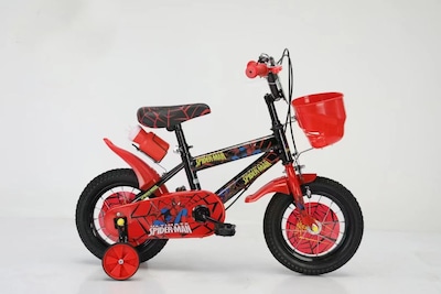 Foto 2 | Bicicleta Para Niños Aeiou Qk-12 R16 Canasta Y Portabotella Rojo Spiderman