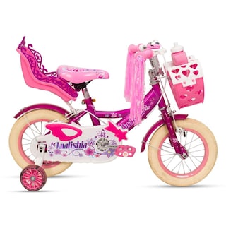 Foto 2 | Bicicleta Infantil R12 Morada Canastilla Anfora Portamuñecas