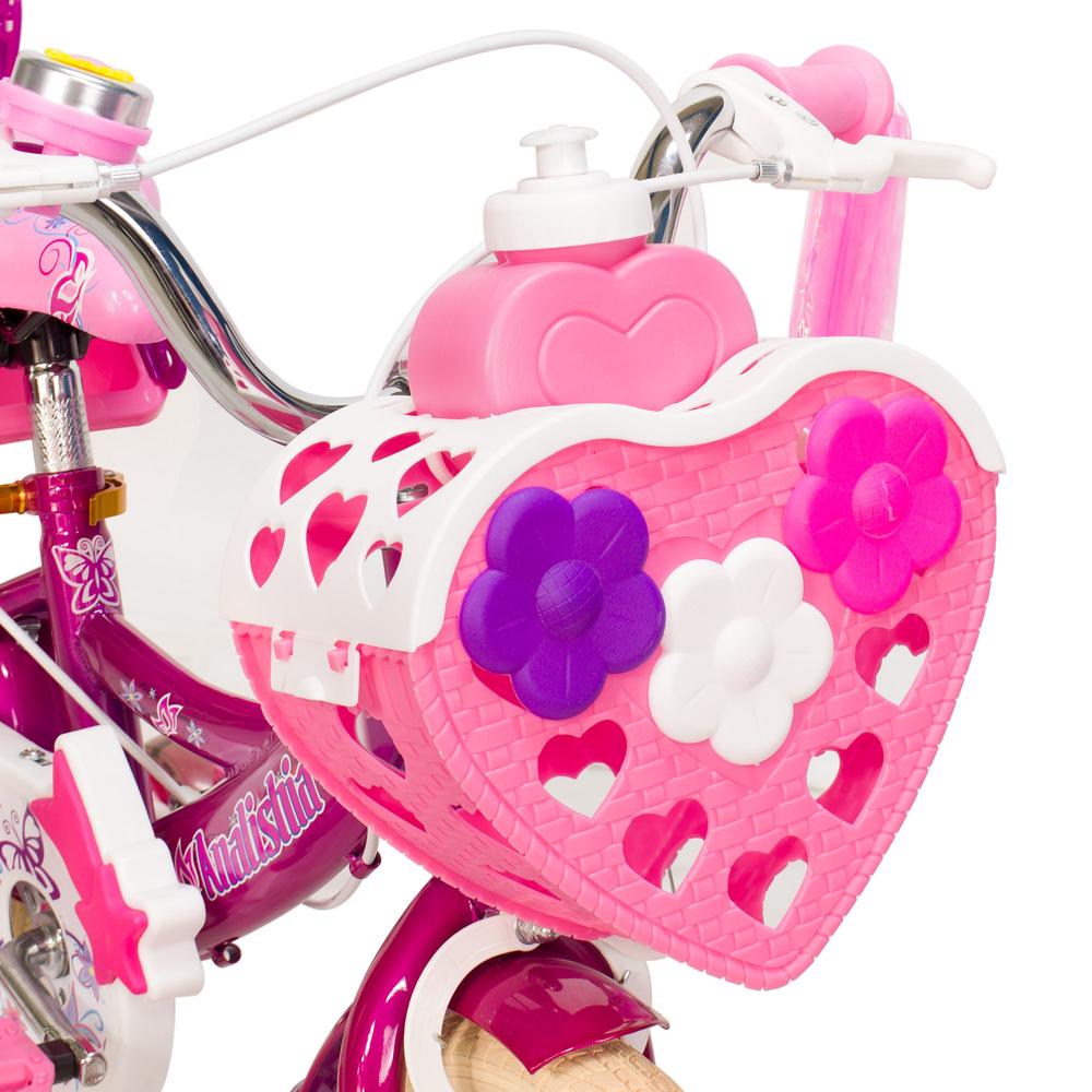 Foto 6 pulgar | Bicicleta Infantil R12 Morada Canastilla Anfora Portamuñecas