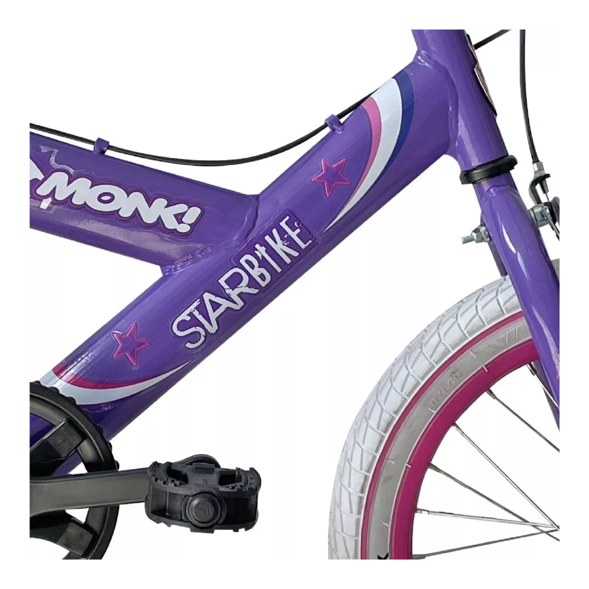 Foto 6 pulgar | Bicicleta Infantil Monk Starbike R16 Morado