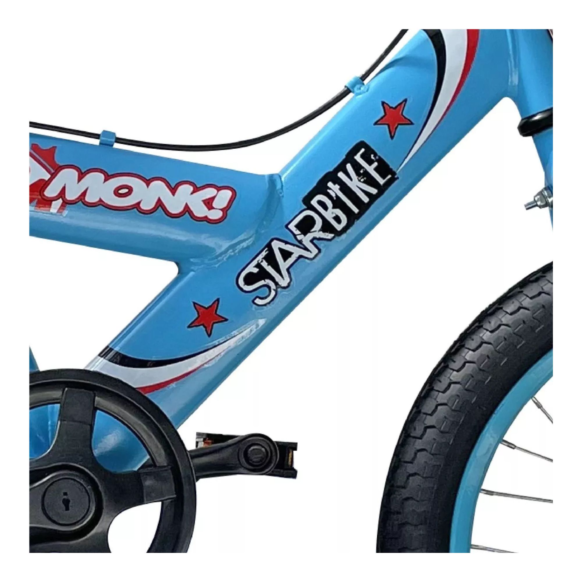 Foto 6 pulgar | Bicicleta Infantil Monk Starbike R16 Azul Claro