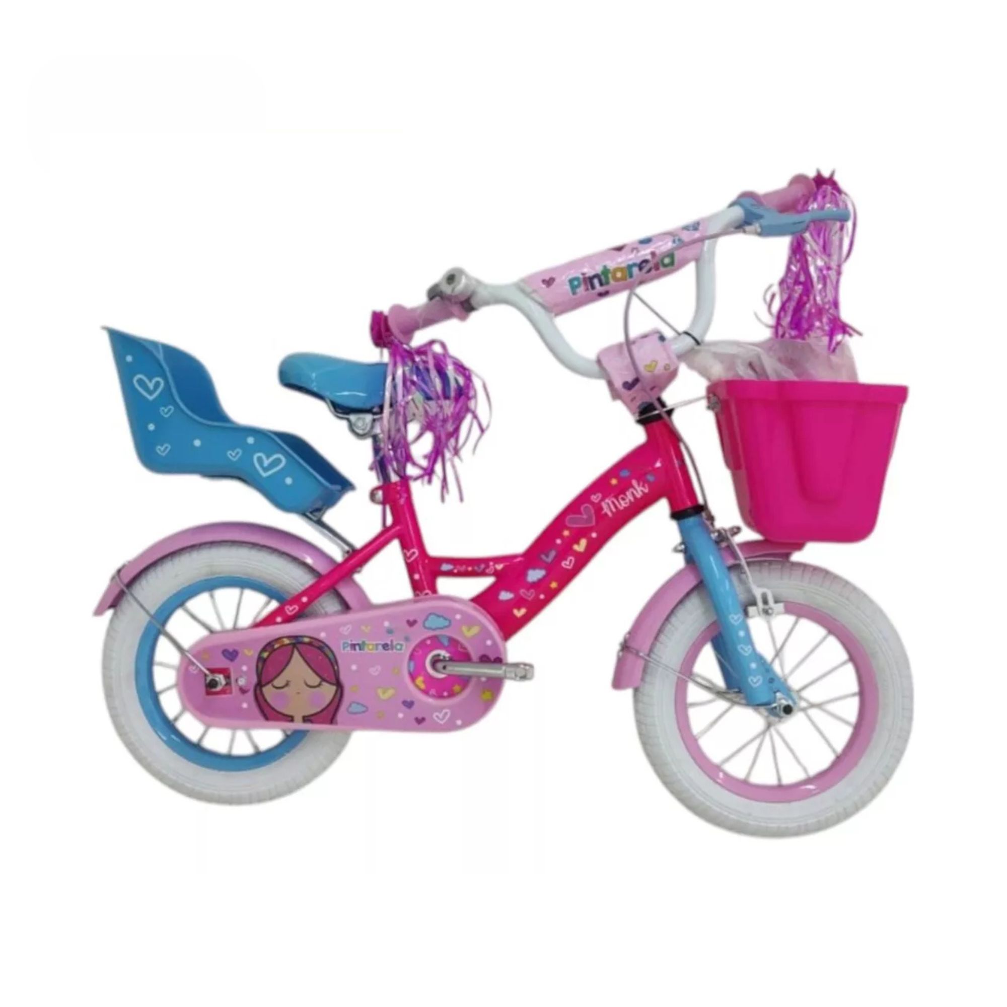 Bicicleta Infantil Monk Pintarela R12 Para Niña