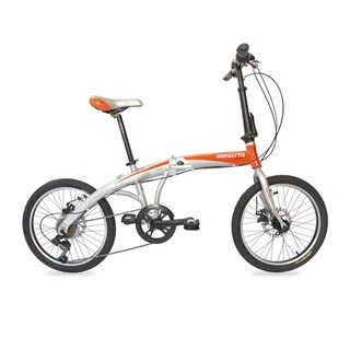 Foto 1 | Bicicleta Benotto Plegable Athens R20 7v. De Luxe Frenos Doble Disco Mecanico Aluminio Plata/naranja Talla:un
