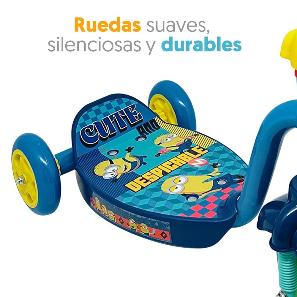 Foto 4 pulgar | Scooter Patin Apache Minions Rueda Suave Antiderrapante
