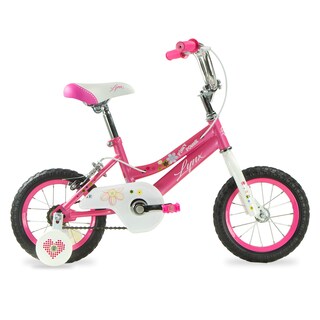 Foto 1 | Bicicleta Lynx Infantil R12 1v. Niña Frenos 'v' Ruedas Laterales Acero Rosa Brillante/blanco Talla:un