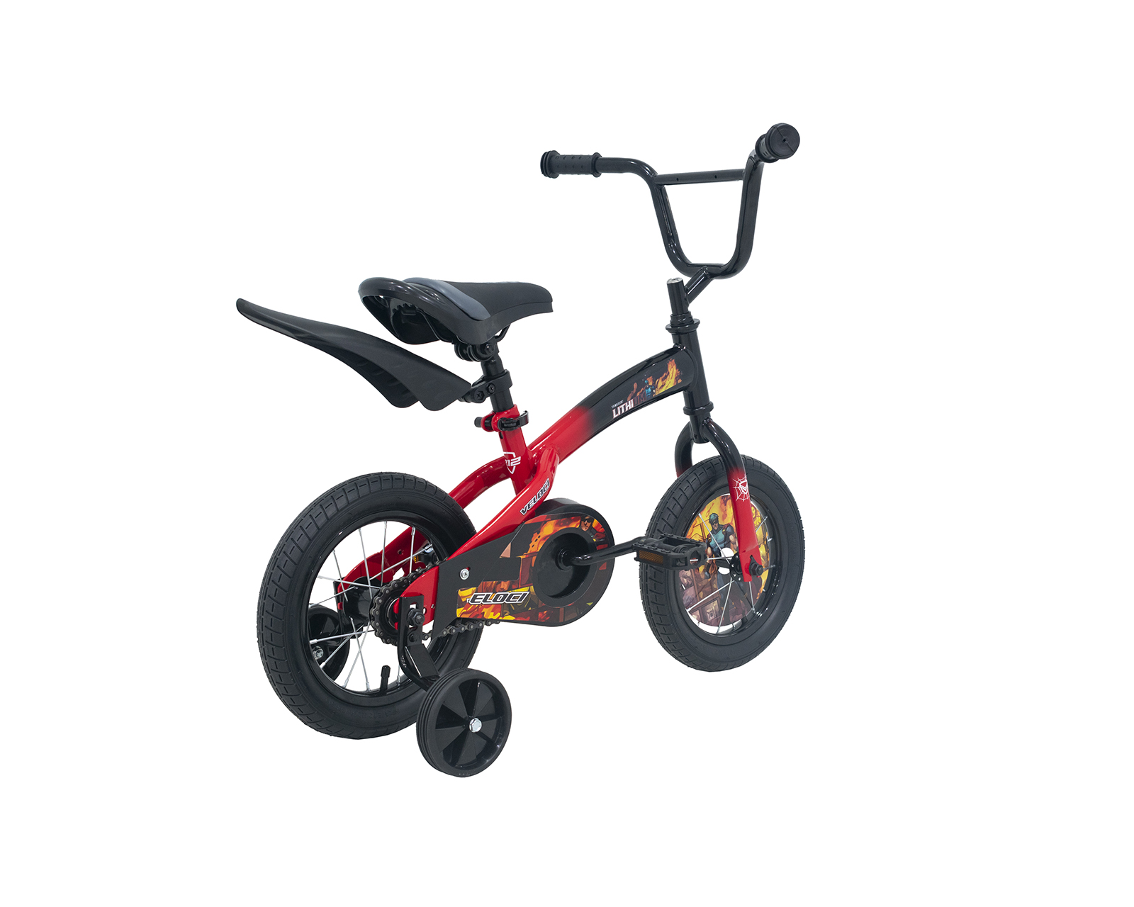 Foto 3 pulgar | Bicicleta Veloci Lithium Rodada 12 Rojo Infantil