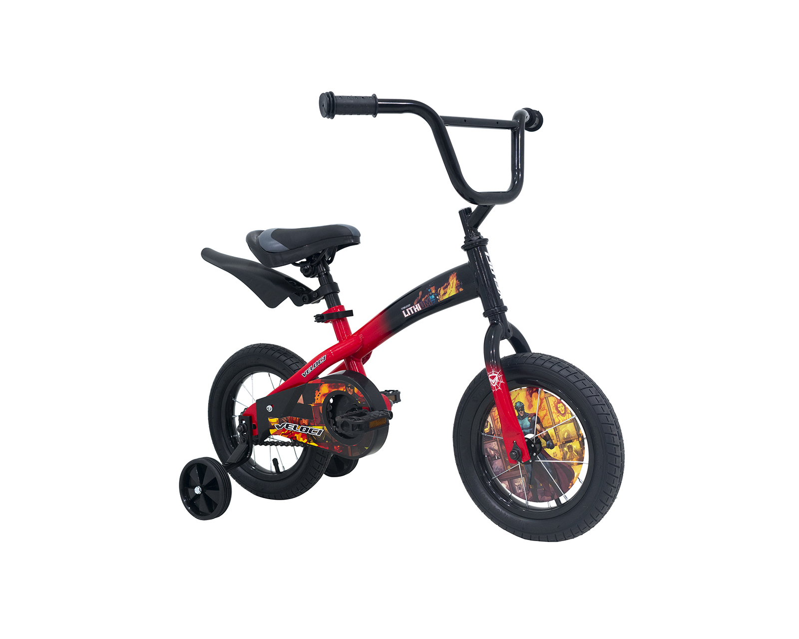 Foto 4 pulgar | Bicicleta Veloci Lithium Rodada 12 Rojo Infantil