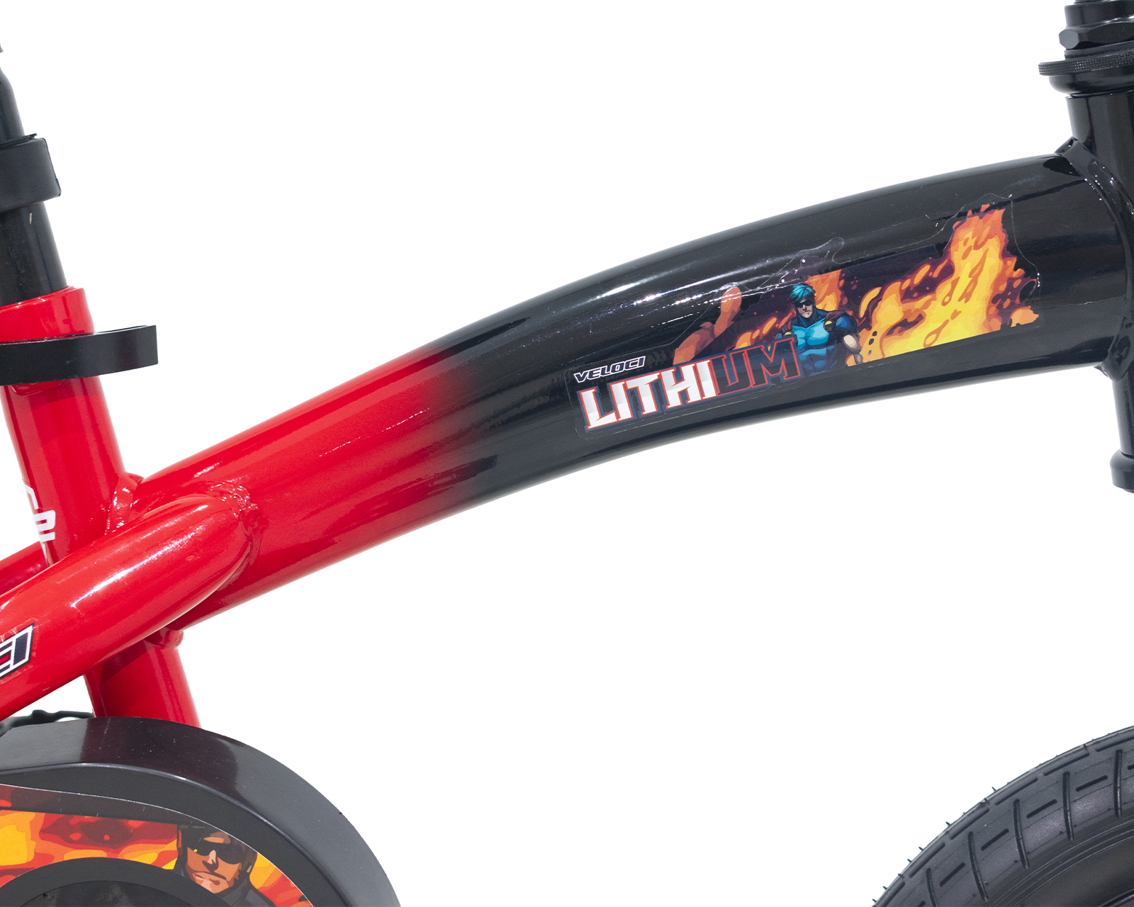 Foto 7 pulgar | Bicicleta Veloci Lithium Rodada 12 Rojo Infantil