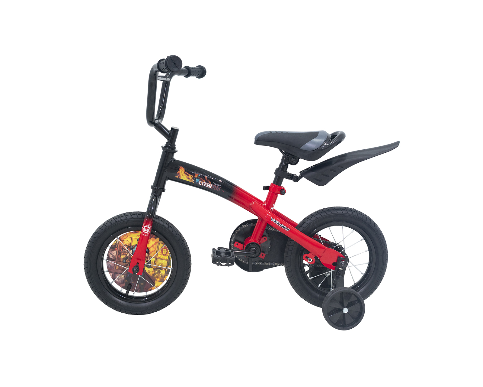 Foto 9 pulgar | Bicicleta Veloci Lithium Rodada 12 Rojo Infantil