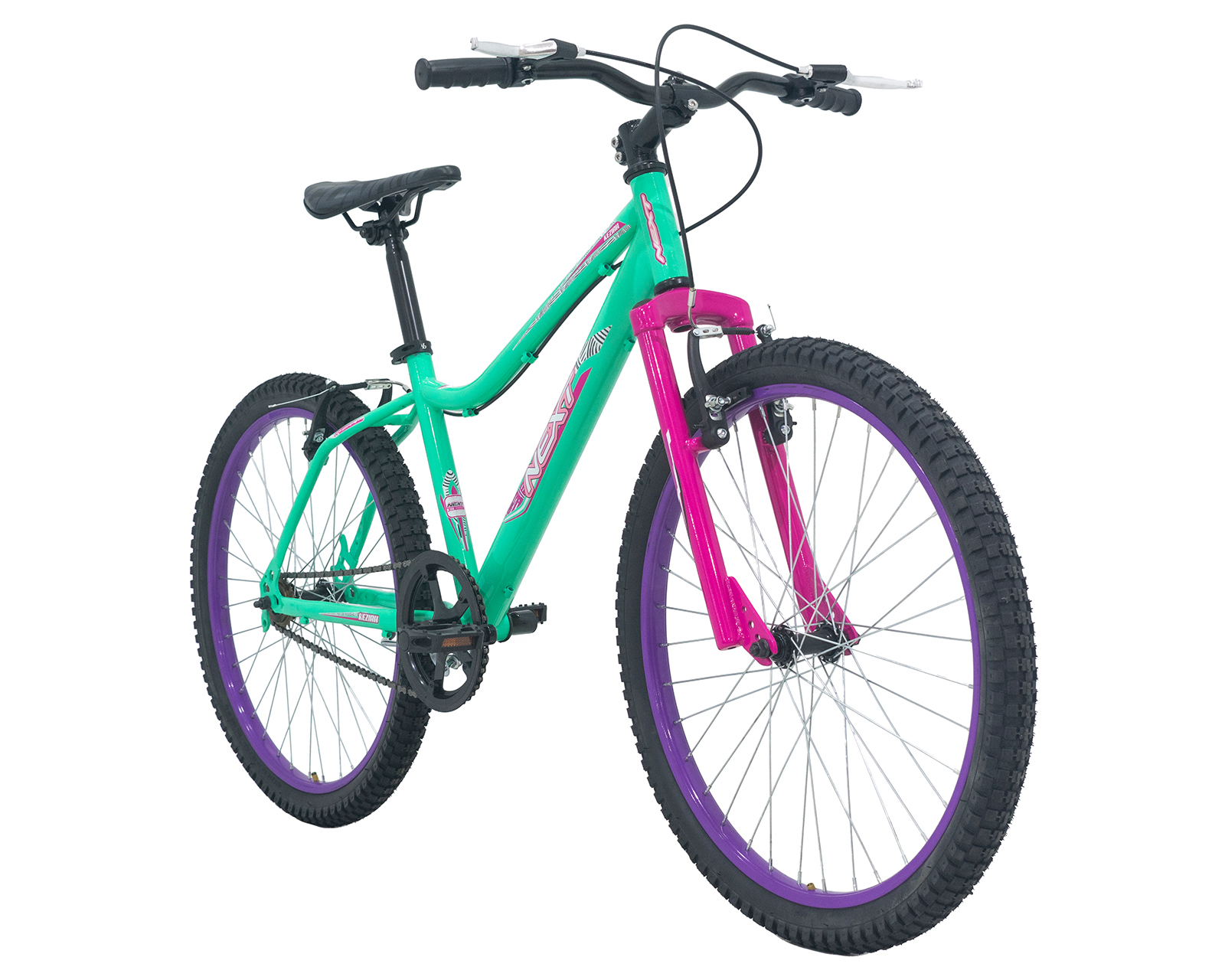 Foto 4 pulgar | Bicicleta Veloci Next Keziah Rodada 24 Turqueza