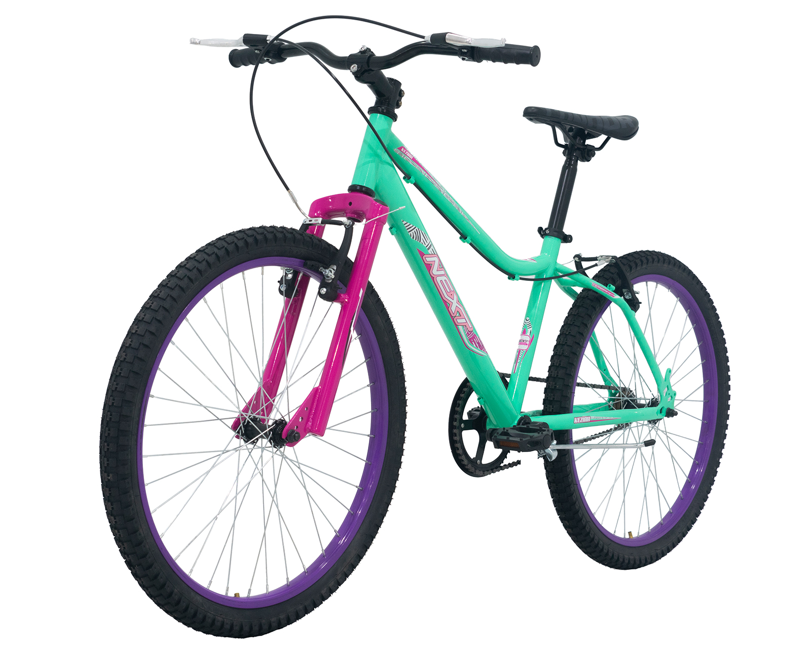 Foto 5 | Bicicleta Veloci Next Keziah Rodada 24 Turqueza