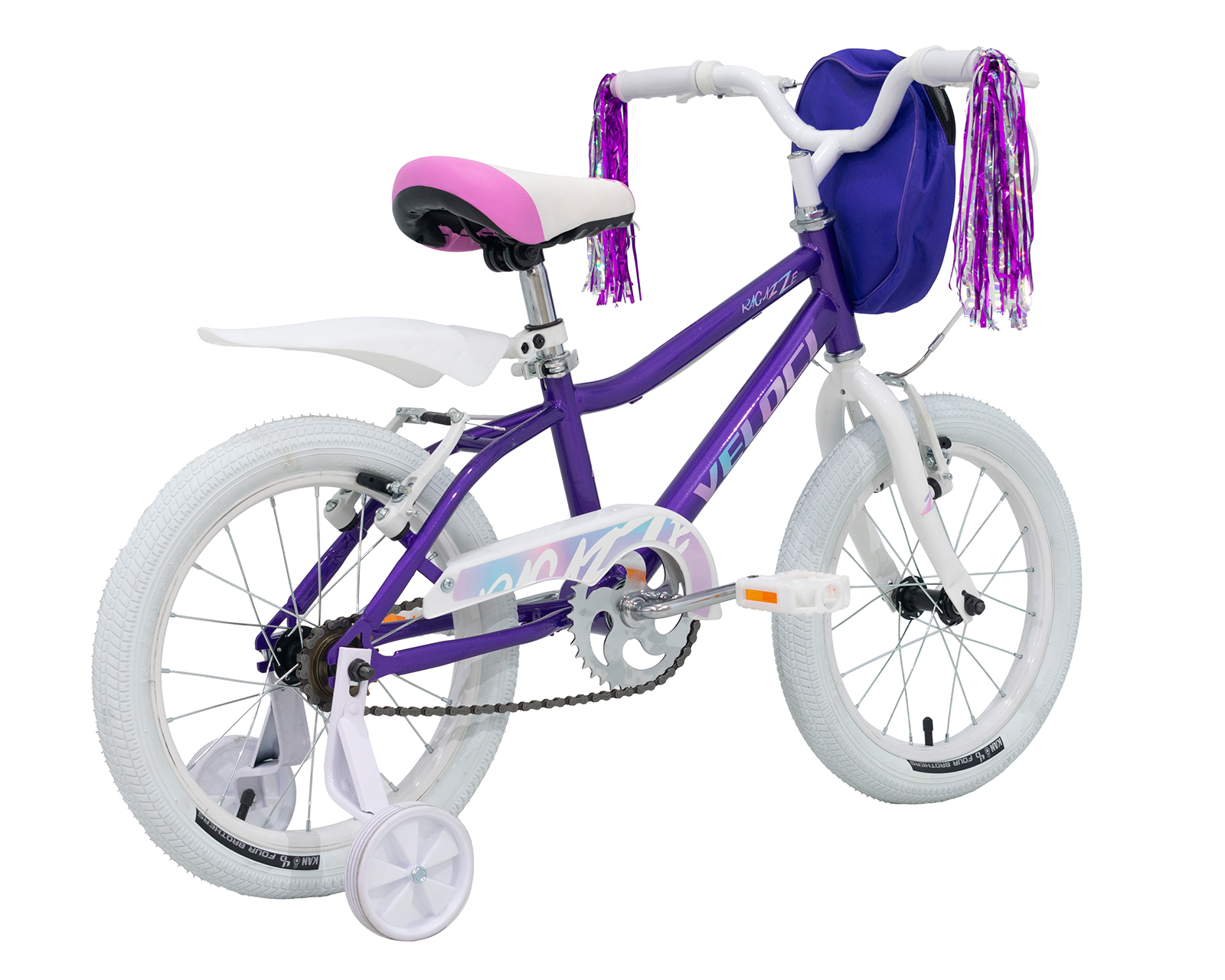 Foto 3 pulgar | Bicicleta Veloci Ragazze Rodada 16 Morado Infantil