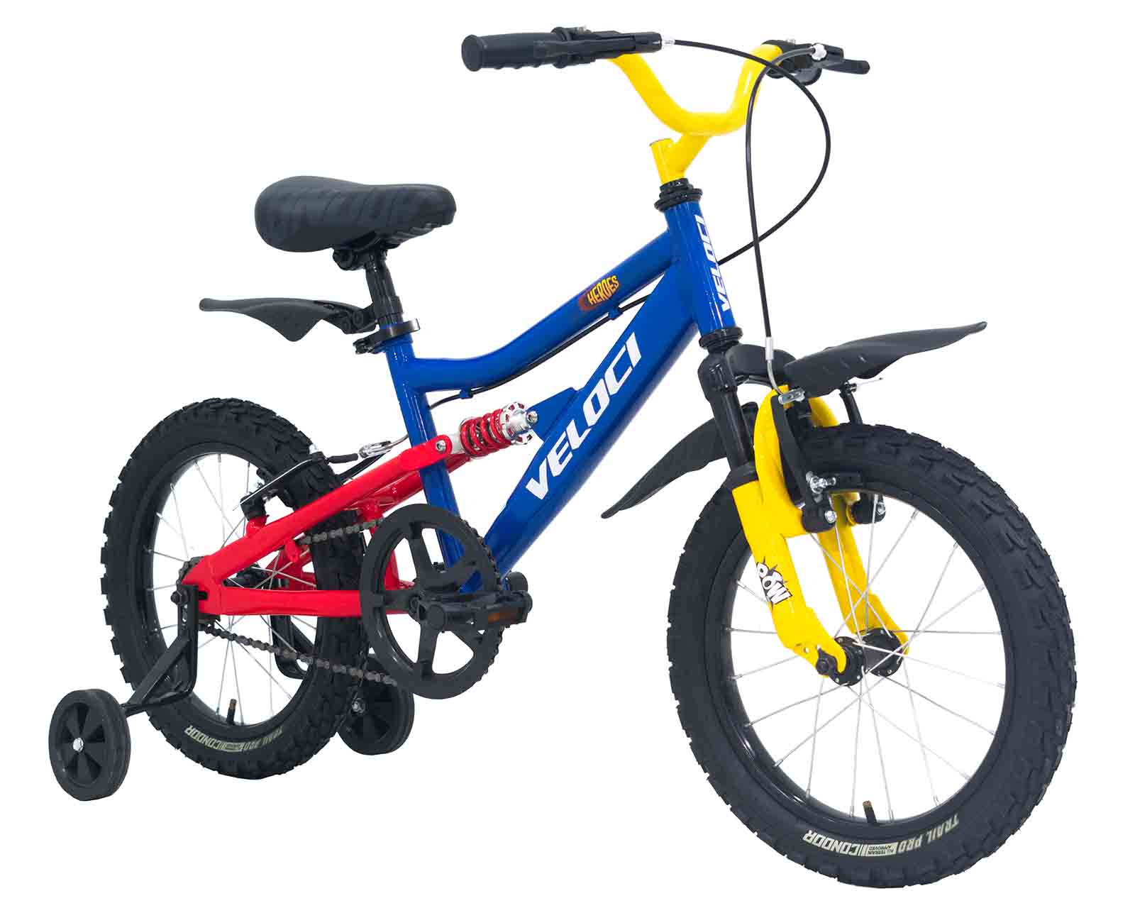 Foto 4 pulgar | Bicicleta Veloci Heroes Rodada 16 Azul Infantil