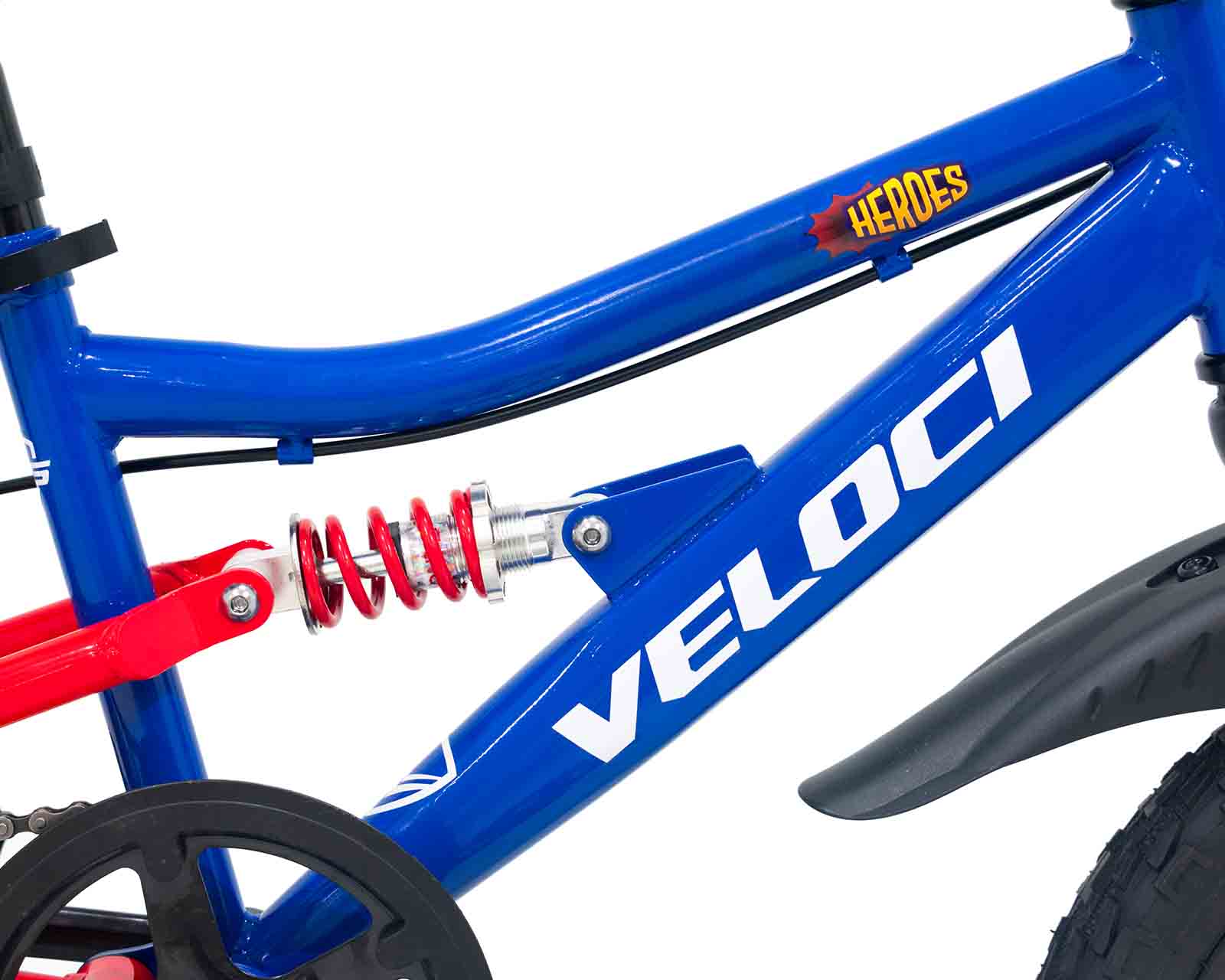 Foto 7 pulgar | Bicicleta Veloci Heroes Rodada 16 Azul Infantil