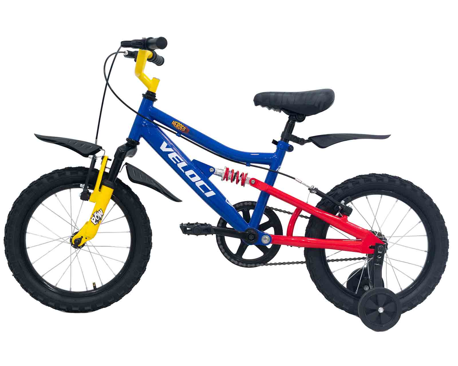 Foto 9 pulgar | Bicicleta Veloci Heroes Rodada 16 Azul Infantil