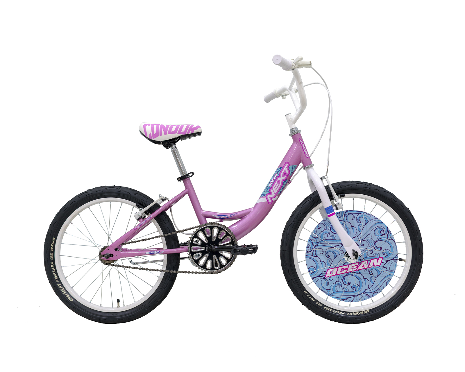 Bicicleta Veloci Next Ocean Rodada 20 Rosa Infantil