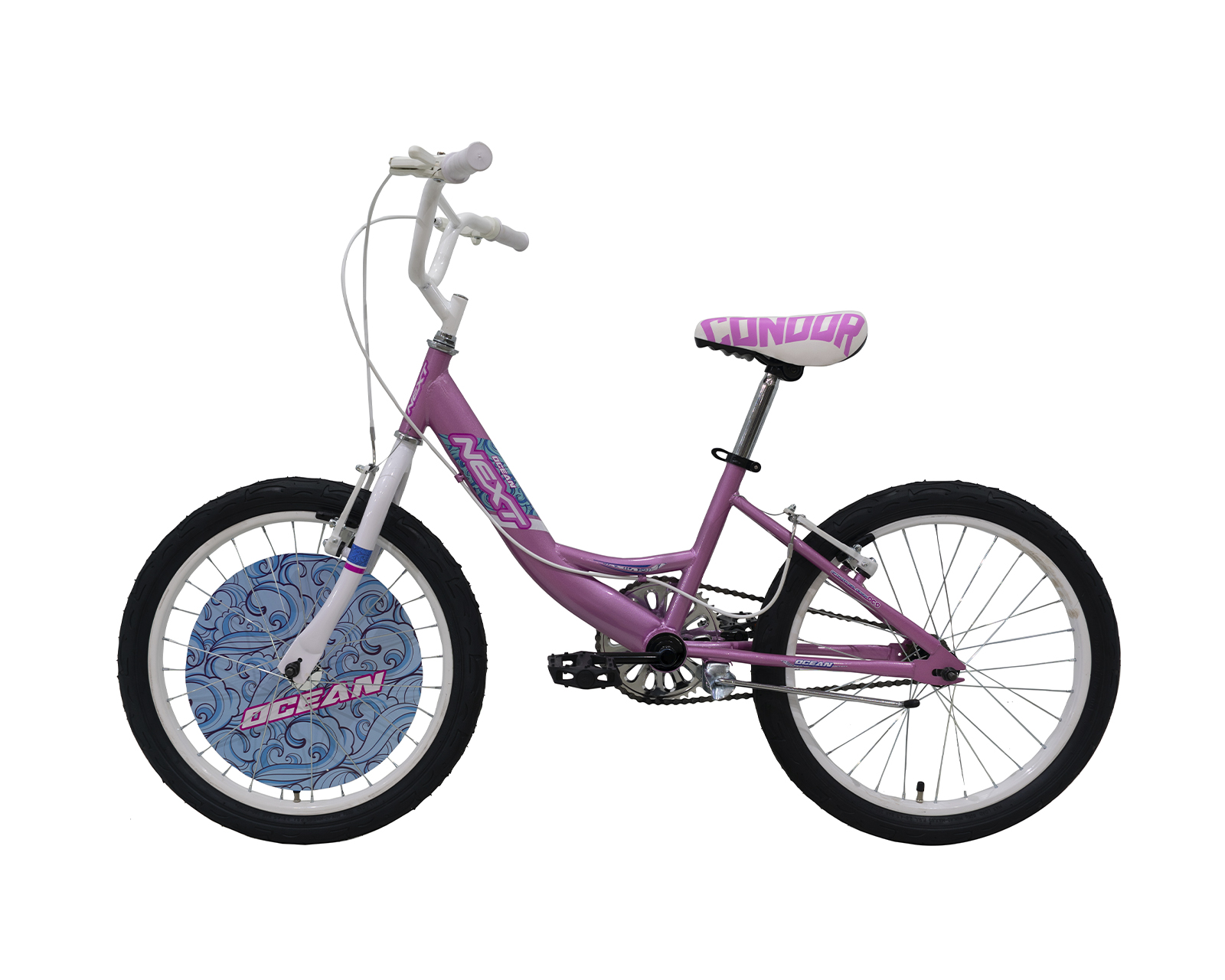 Foto 9 pulgar | Bicicleta Veloci Next Ocean Rodada 20 Rosa Infantil