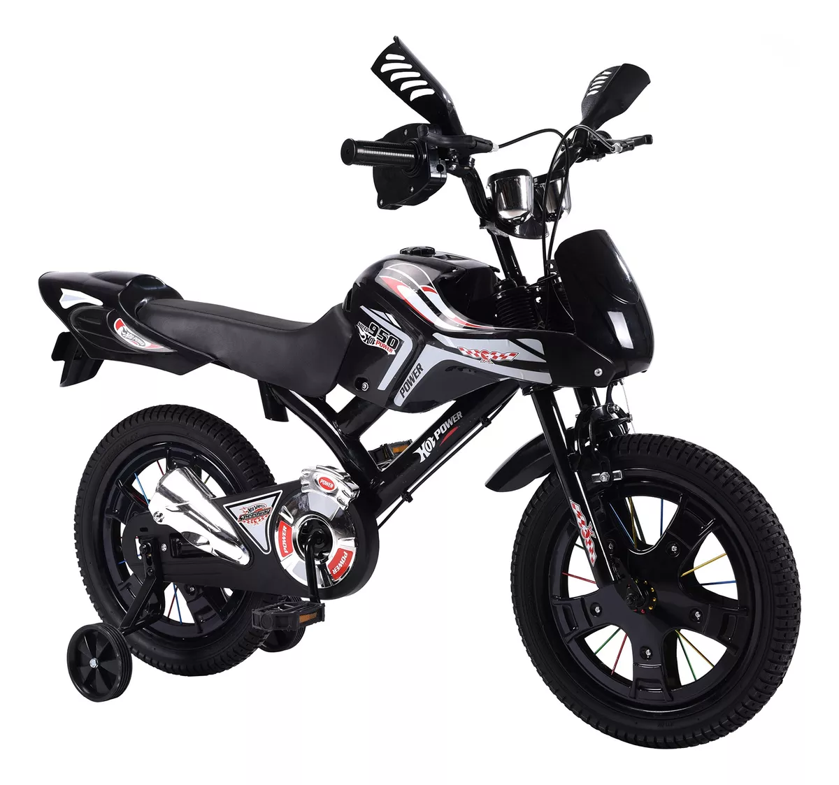Foto 2 pulgar | Bicicleta Entrenadora De Niños Aeiou Baj95004 R12 Sonido Negro