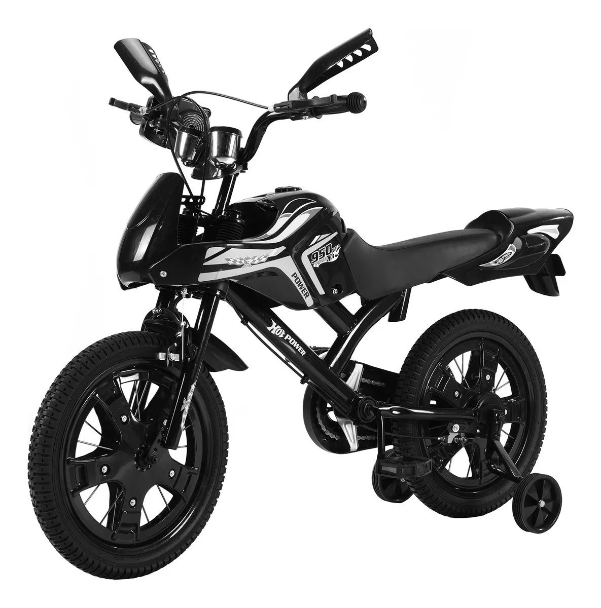 Foto 4 pulgar | Bicicleta Entrenadora De Niños Aeiou Baj95004 R12 Sonido Negro