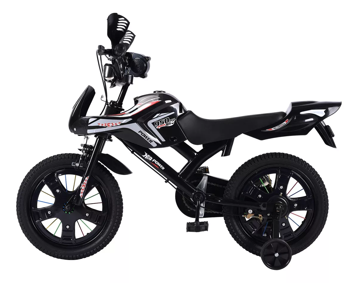 Foto 5 pulgar | Bicicleta Entrenadora De Niños Aeiou Baj95004 R12 Sonido Negro