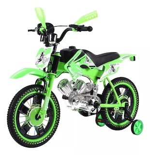 Foto 3 | Bicicleta Entrenadora Niños Aeiou Baj-15005 R16 Motocross Verde