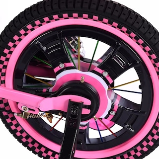 Foto 7 | Bicicleta Entrenadora Para Niños Aeiou Baj95004 R16 Moto Rosa