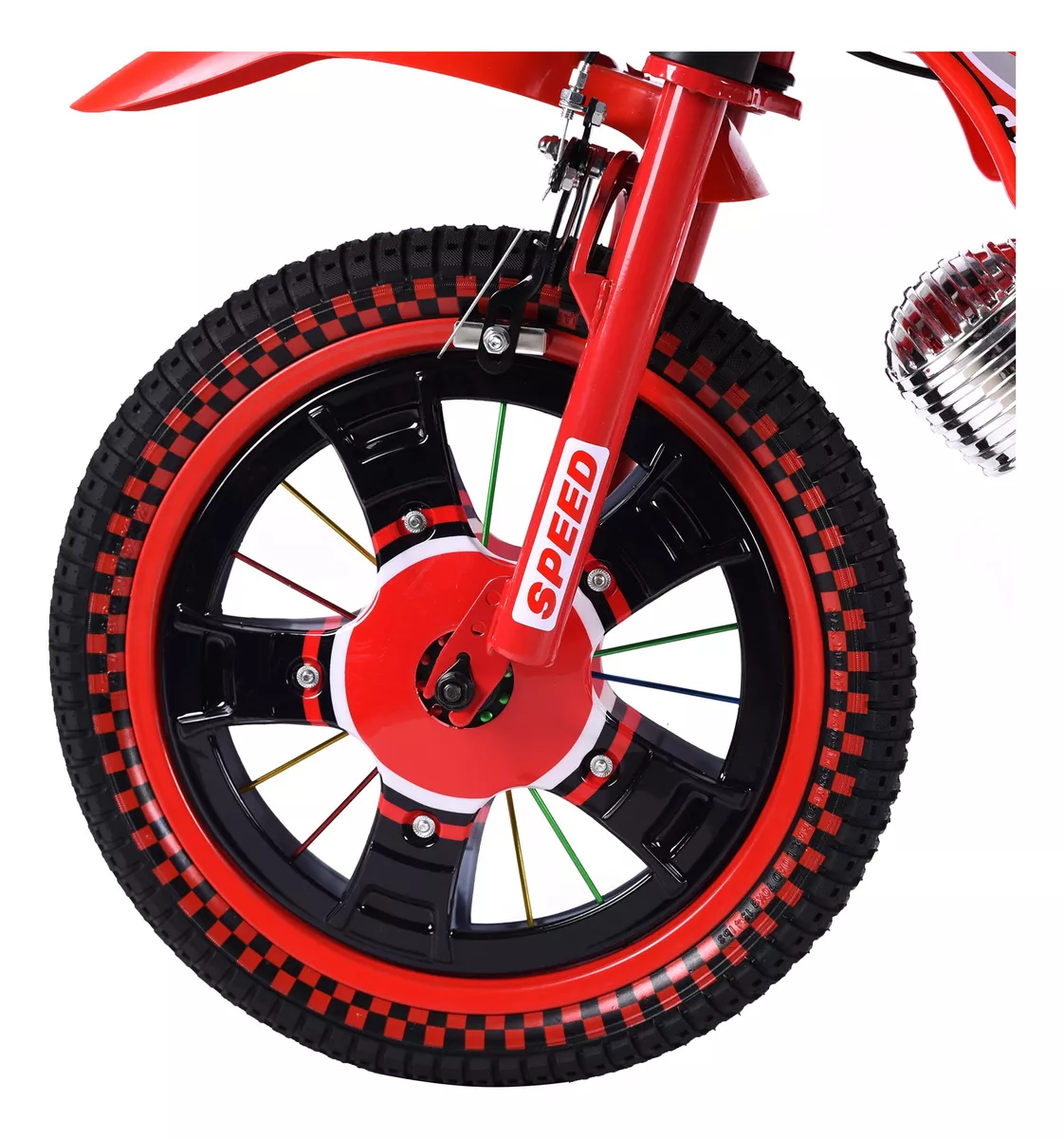 Foto 5 pulgar | Bicicleta Entrenadora Niños Aeiou Baj-15005 R16 Motocross Rojo
