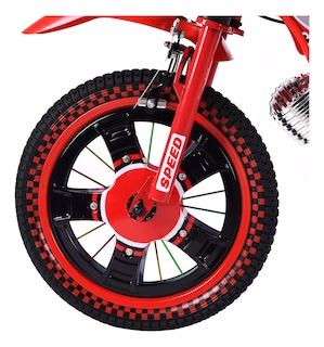 Foto 4 | Bicicleta Entrenadora Niños Aeiou Baj-15005 R16 Motocross Rojo
