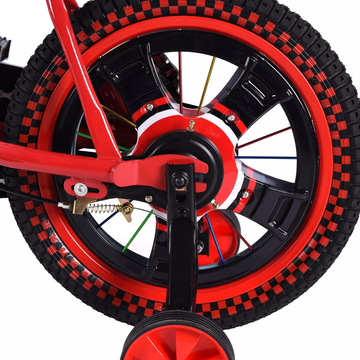 Foto 6 pulgar | Bicicleta Entrenadora Niños Aeiou Baj-15005 R16 Motocross Rojo