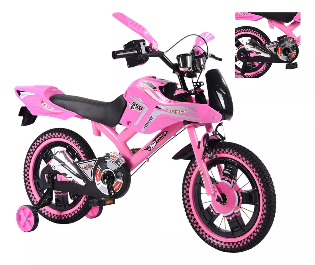 Foto 9 pulgar | Bicicleta Entrenadora De Niños Aeiou Baj95004 R12 Sonido Rosa