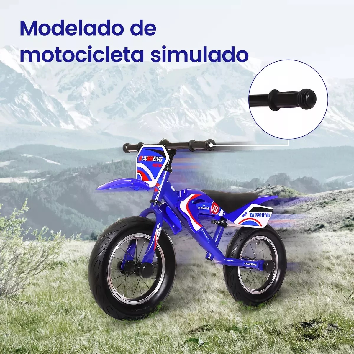 Foto 7 pulgar | Bicicleta R12 Tipo Motocicleta De Equilibro Sin Pedales Para Niños De 2 A 5 Años