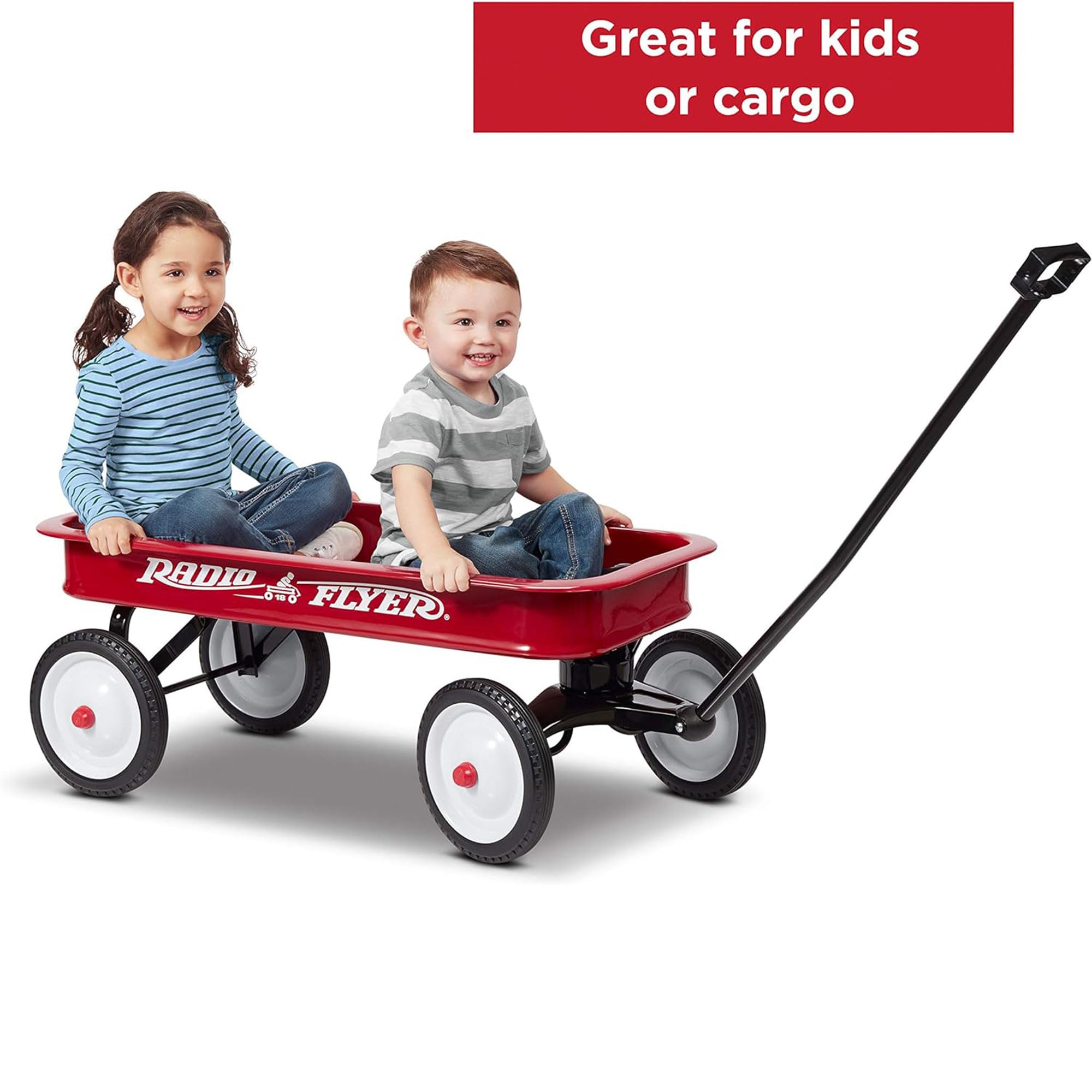 Foto 5 pulgar | Wagon Radio Flyer Kids, Color Rojo Con Ruedas De Acero De 10 Pulgadas - Venta Internacional.