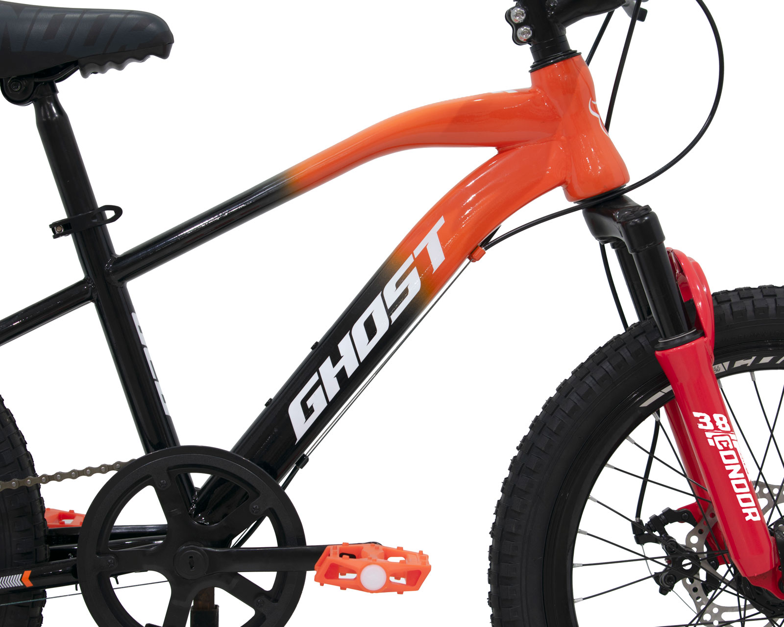 Foto 3 pulgar | Bicicleta Ghost Claw Rodada 20 Naranja De Montaña