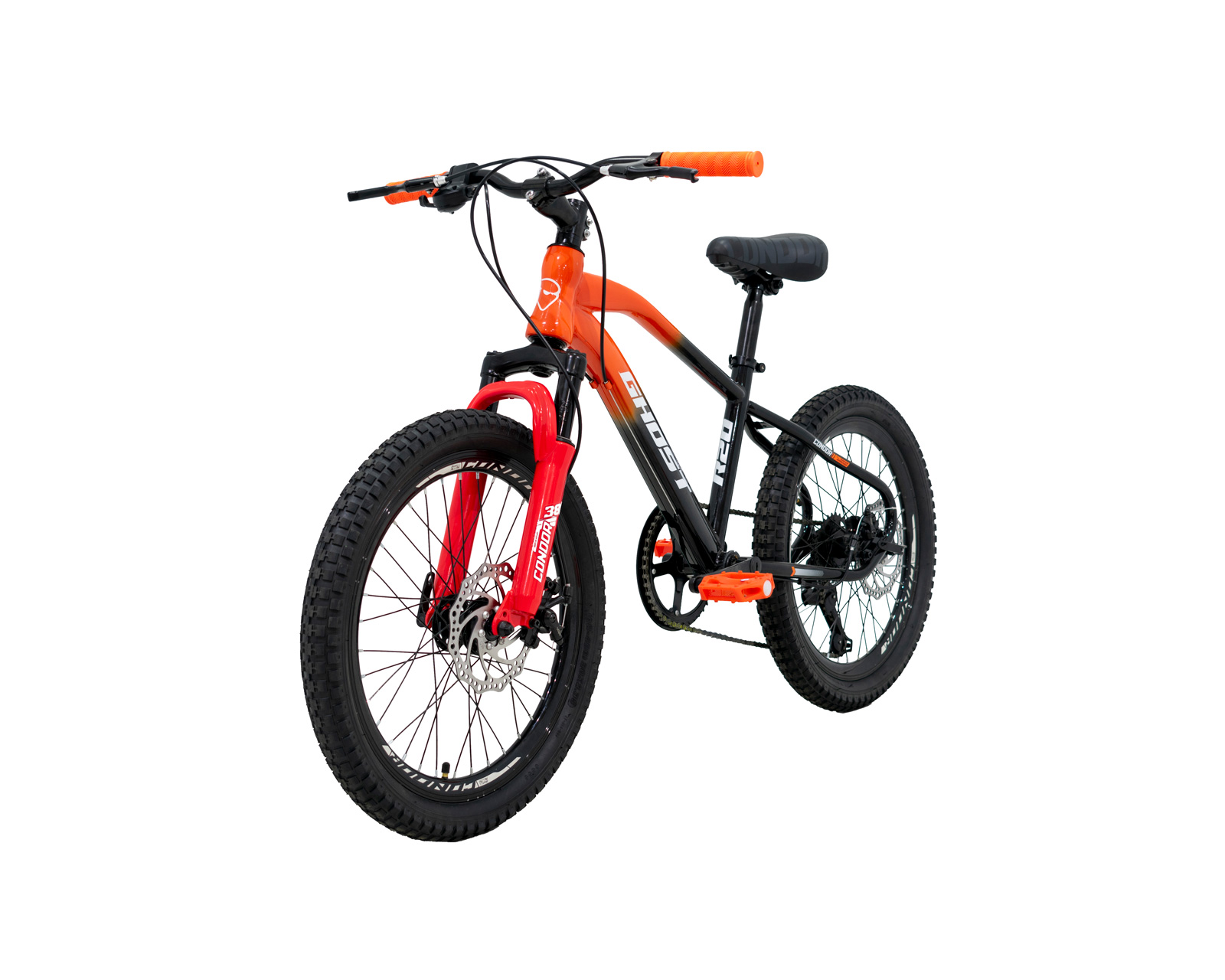 Foto 7 | Bicicleta Ghost Claw Rodada 20 Naranja De Montaña
