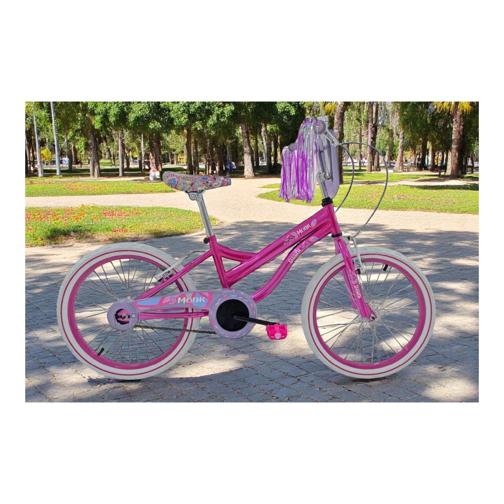 Foto 7 pulgar | Bicicleta Infantil Monk Shaini Rodada 20 Para Niñas