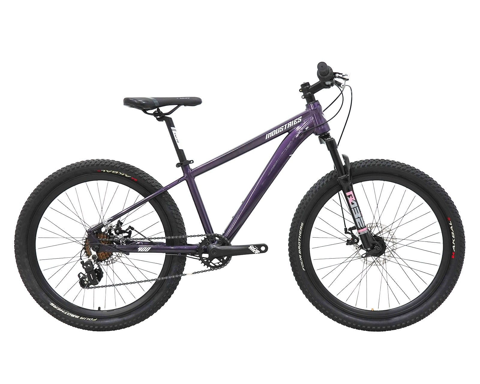 Bicicleta V Industries 400 Sl B1 Rodada 24 T13 Purpura Blanco
