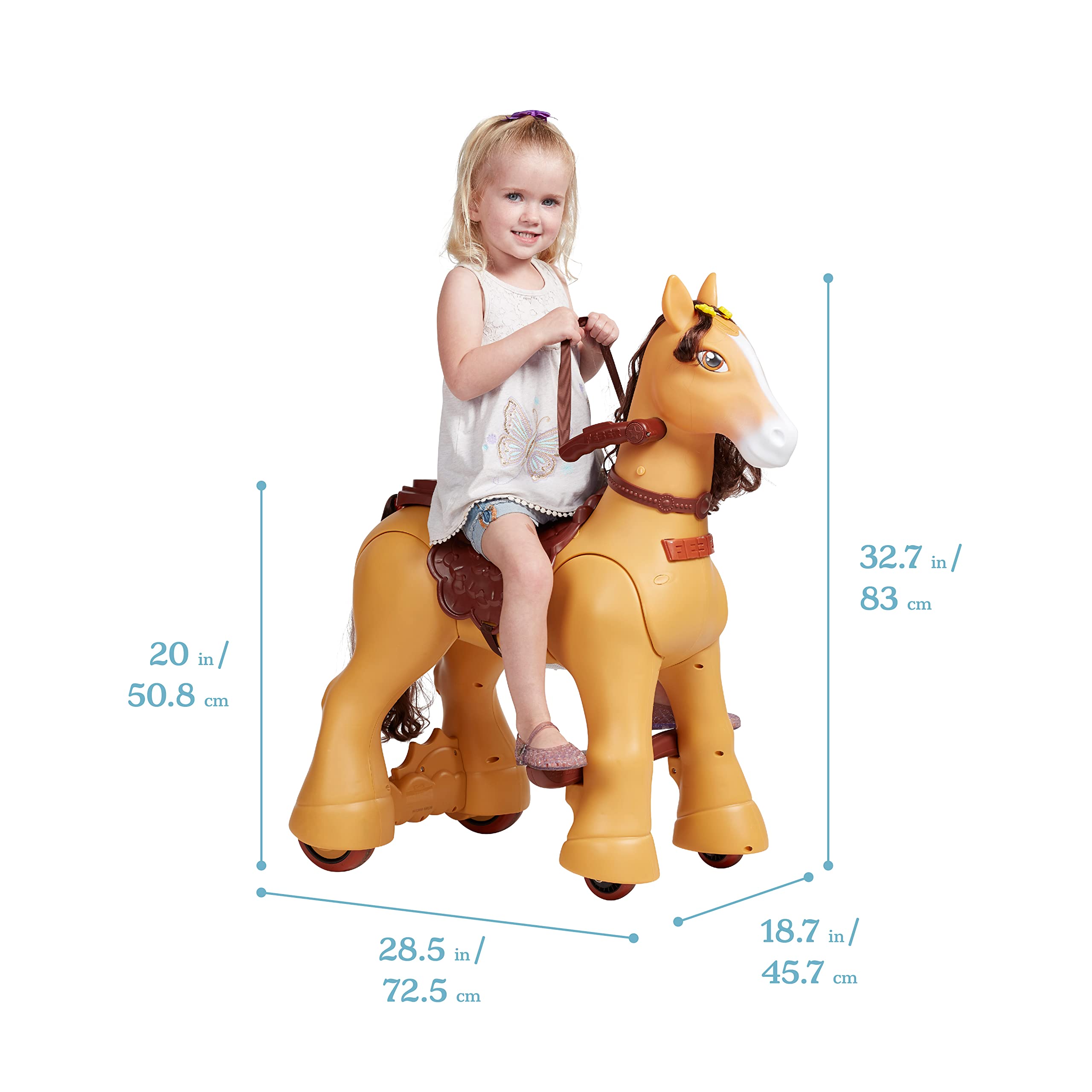 Foto 3 pulgar | Caballo Motorizado Ecr4kids My Wild Pony 12 V Eléctrico - Venta Internacional.