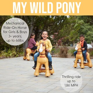 Foto 3 | Caballo Motorizado Ecr4kids My Wild Pony 12 V Eléctrico - Venta Internacional.