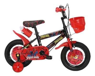 Foto 1 | Bicicleta Para Niños Aeiou Qk-12 R12 Con Portabotella Rojo