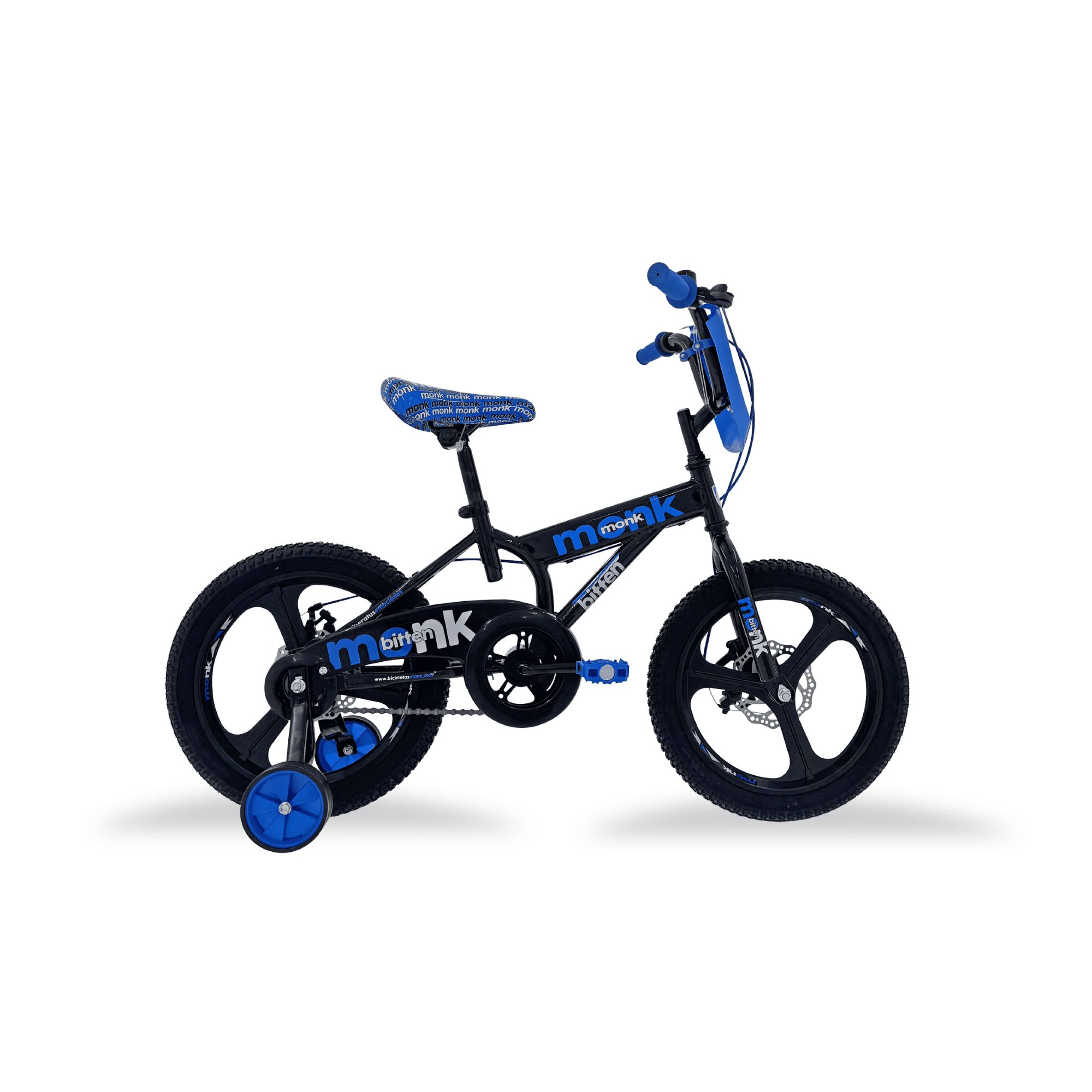 Foto 2 pulgar | Bicicleta Infantil Monk Bitten Rodada 16 Negro Azul