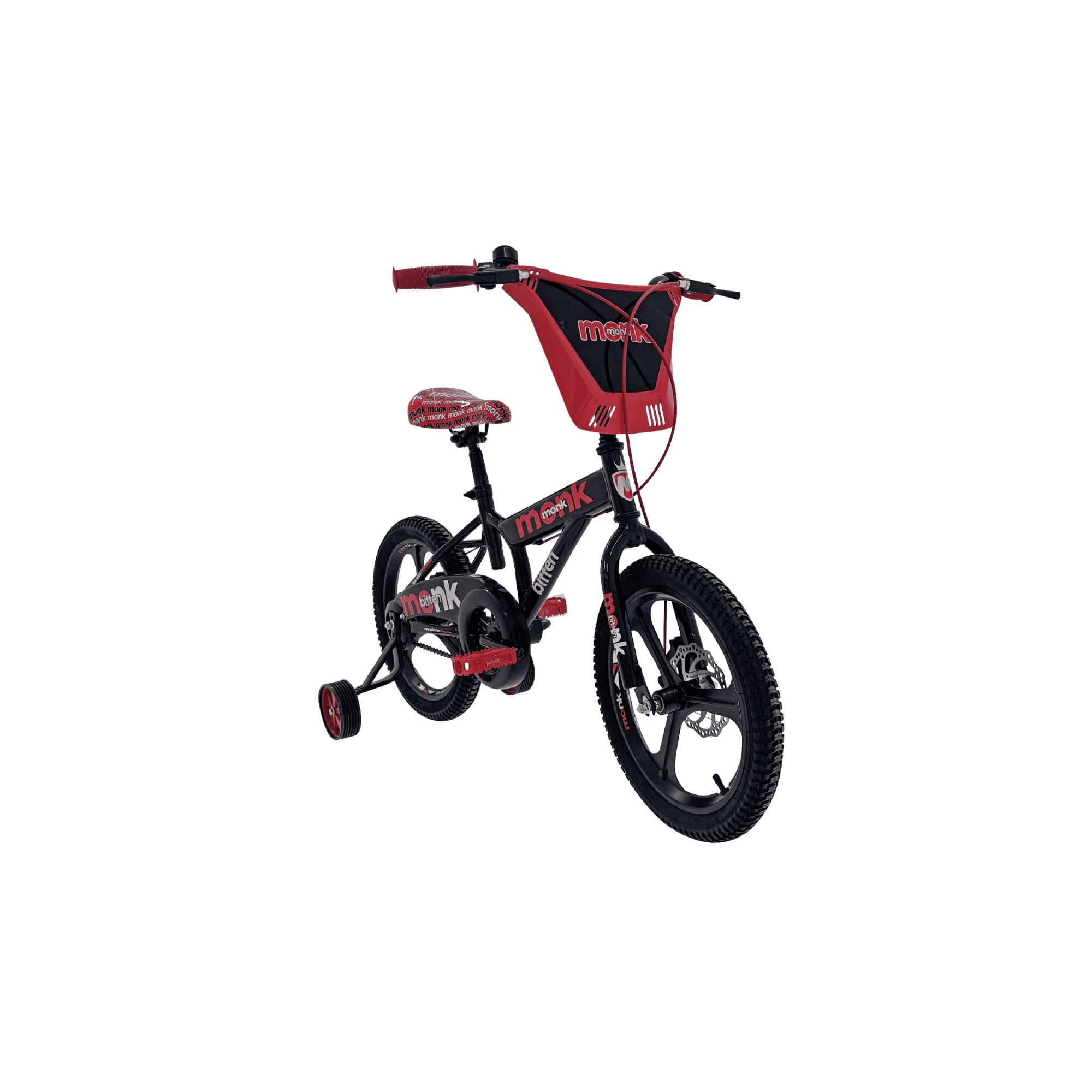 Foto 3 pulgar | Bicicleta Infantil Monk Bitten Rodada 16 Negro Rojo